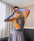 Graffiti Print Top